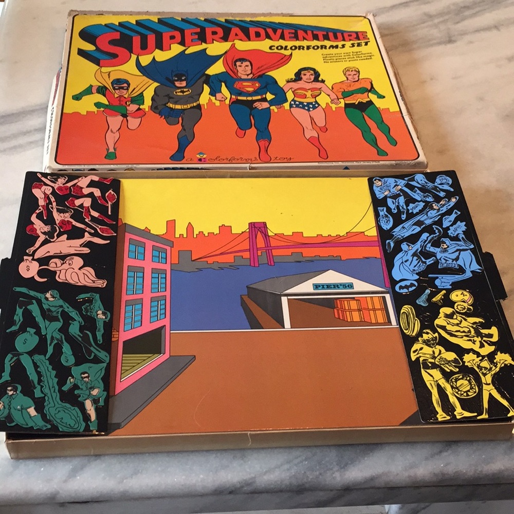 1974 Superadventure  color-forms play set